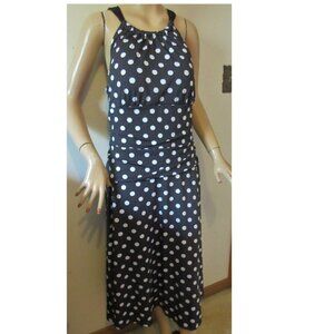 Denver Hayes Black & White Built-in-Padded Bra Sundress Women's Size XL